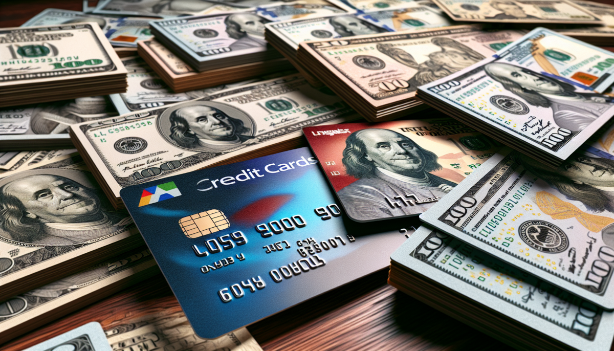 credit cards and american money